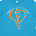 thumbnail image 4 of Inktastic Leukemia Awareness with Orange Ribbon Heart Boys or Girls Toddler T-Shirt, 4 of 5