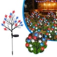 thumbnail image 4 of dajkiuy 4th of July Decorations Solar Garden Lights, Red White and Blue Lights Outdoor Decorations, Patriotic Decorations Lights for Memorial Day Garden Yard Pathway Grave, 4 of 6
