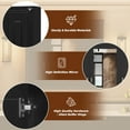 thumbnail image 3 of 35" Mirror Storage Cabinet, Modern Wall Mounted Medicine Cabinet with 3 Doors and Adjustable Shelves, Wood Bathroom Storage Organizer for Living Room, 3 of 9