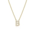 thumbnail image 1 of Diamondlite Cubic Zirconia Mini Initial B Necklace - Gold, 1 of 1