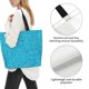 thumbnail image 3 of Balery Blue Glitter Bolsa Tote Estilo Estético con Cremalleras, Bolsa de Hombro, Bolsa de Compras Grande y Plegable, 3 of 8