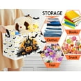 thumbnail image 2 of BOOHIT Large Halloween Gift Basket for Kids Cute Baby Candy Storage Bin Women Decor(Castle Pumpkin Bat), 2 of 7