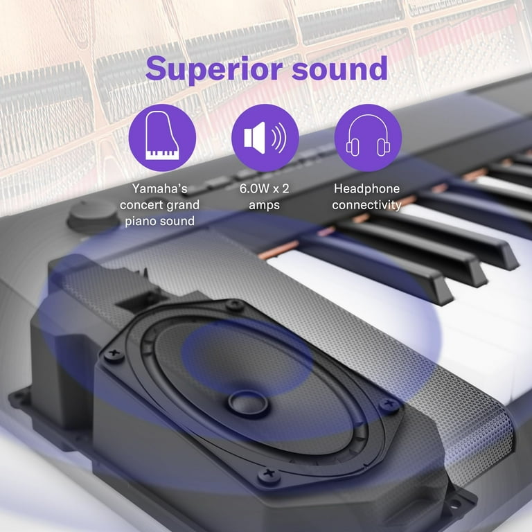 Yamaha 76 Key Compact Electric Keyboard Portable Digital