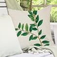 thumbnail image 6 of Botanical Plant Throw Pillow Covers 18x18 Inch Green Leaves Flower Floral Print Vintage Spring Summer Outdoor Farmhouse Decorative Throw Pillows Cases Set of 4 for Home Couch Sofa Decor, 6 of 6