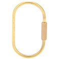 thumbnail image 2 of Llavero de Latón Llavero de Bloqueo de Tornillo en Forma Ovalada Retro Llaveros Simples para Uso en Exteriores de EDC ANGGREK Otros, 2 of 8