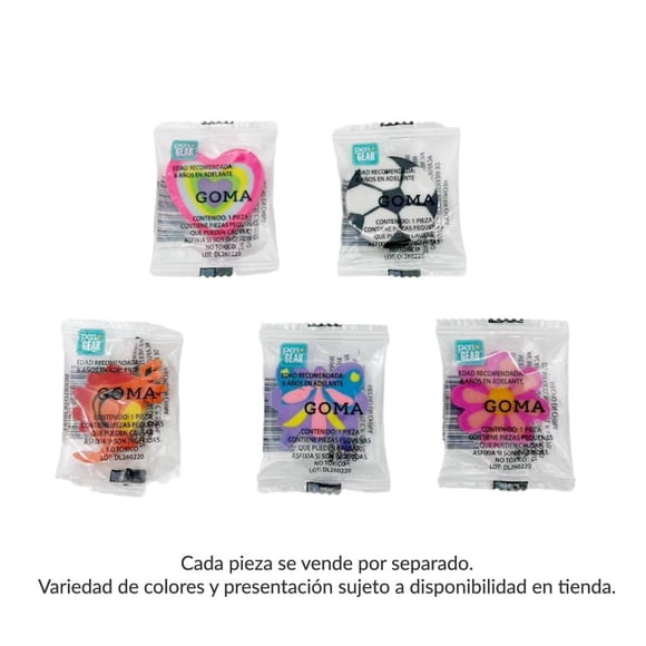 Goma Pen + Gear para Borrar Varios Modelos 1 Pieza