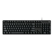 Logitech G413 SE Full-Size Corded Gaming Keyboard, Tactile Mechanical Switches, Black Aluminum