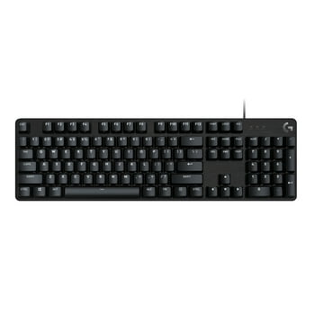 Logitech G413 SE Full-Size Corded Gaming Keyboard, PBT Keycaps, Tactile Mechanical Switches, Black Aluminum
