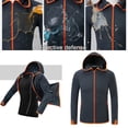 thumbnail image 4 of Chaqueta transpirable Hombres s impermeables con capucha de manga larga XL gris shamjiam Camisas de pesca impermeables, 4 of 9