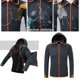 thumbnail image 4 of Ropa casual para hombre de la pesca con cremallera de secado rápido anti - tela del funcionamiento del escudo M gris oscuro Zulema Camisas de pesca impermeables, 4 of 8