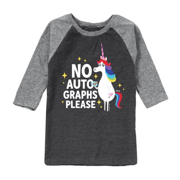 Inside Out - No Autographs Please -Toddler And Youth Raglan Graphic T-Shirt