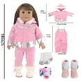 thumbnail image 4 of Doll winter set, including doll coat + doll pants + doll socks + doll shoes + doll camera, suitable for 18-inch dolls, 4 of 4