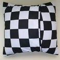 thumbnail image 2 of Cotton 2 Inch Checkerboard Print Decorative Throw Pillow/Sham Cushion Cover Black & White, 2 of 3