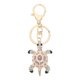 thumbnail image 1 of 1pc Metal Diamond Encrusted Turtle Keychain Chic Tutle Shape Bag Pendant, 1 of 4