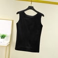thumbnail image 6 of Vmvidoty Fashion Women's Winter Sleeveless Round-Neck Comfy Solid Regular Tank Tops Black XXXL, 6 of 7