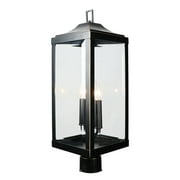 Y-Decor 2 Light Outdoor Post Lantern in Imperial Black