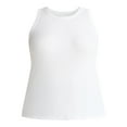 thumbnail image 7 of Terra & Sky Women's Plus Size High Neck Rib Tank Top, 2-Pack, 7 of 7