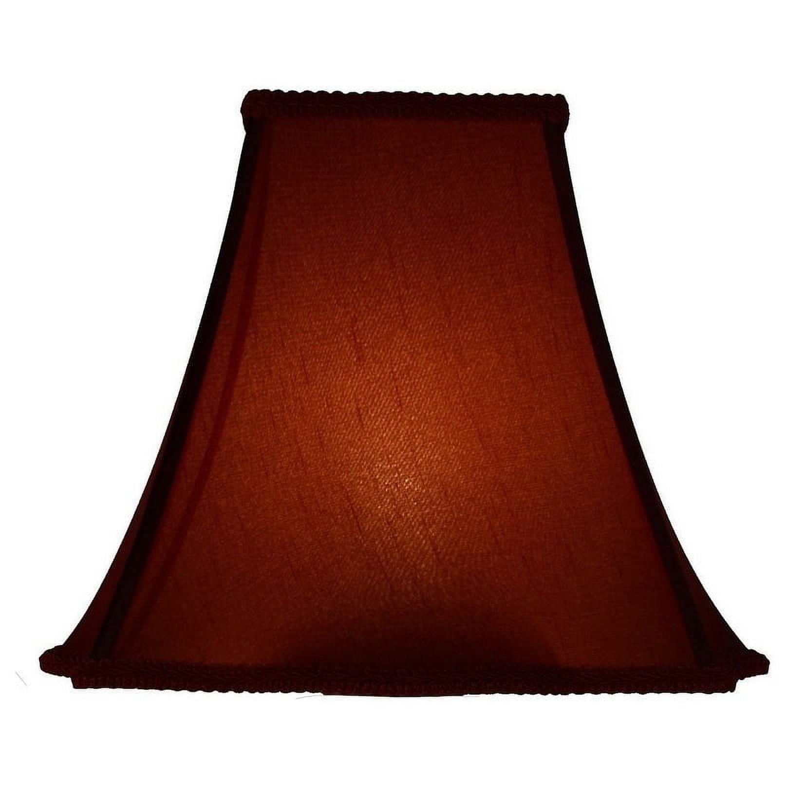 Urbanest Scalloped Box Lamp Shade, 5x12x10", Off White