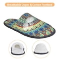 thumbnail image 3 of Fotbe Round Mandala1 Pantuflas Peludas para Mujer con Estampado, Zapatillas de Peluche, Zapatos de Invierno para Casa, Uso Interior y Exterior-Medium, 3 of 8