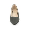 thumbnail image 6 of BLISSFUL STEP Women's Pointed Toe Slip on Wedge Heel Pumps, 6 of 7