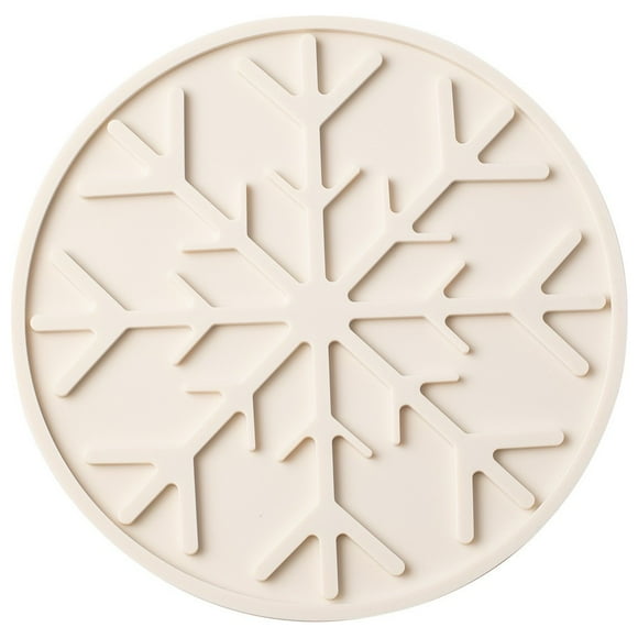 White Silicone Heat Resistant Pad Trivet Pot Holder Hot Pad For Kitchen Counter Table Protection From Hot Pots Pans White