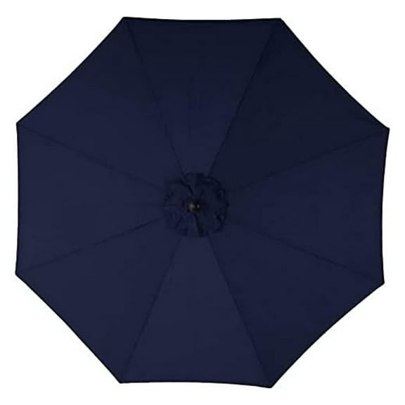 Castle Creek Dark Navy 9ft Patio Umbrella Replacement Top Canopy Outdoor Replacement Patio Umbrella Canopy Cover for 9ft 8 Ribs Umbrella (Canopy ONLY)