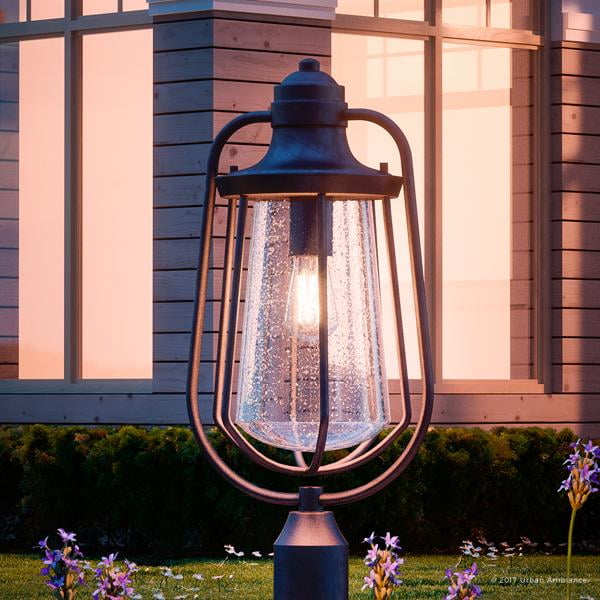 Urban Ambiance Luxury Vintage Outdoor Post Light, Large Size 23"H x 11"W, with Nautical Style