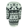 thumbnail image 2 of FOCUSNORM Robe Tricotée de Noël pour Femmes, Manches Longues, Jupe Courte, 2 of 6