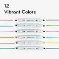 thumbnail image 4 of U Brands Double-Ended Magnetic Dry Erase Markers, Bullet Tip, 6 Count, Assorted Colors, 4 of 9
