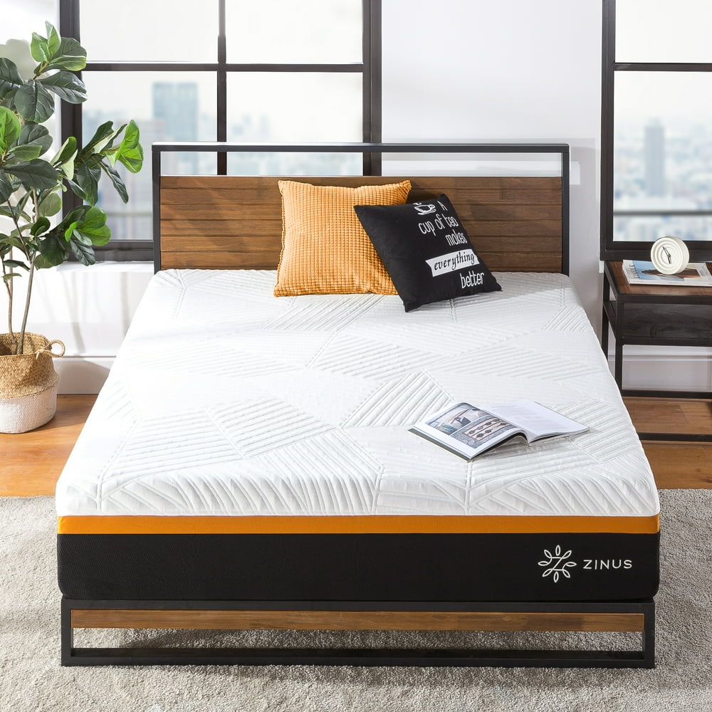 Zinus 10" Cooling Copper Adaptive Hybrid Mattress with Innersprings for