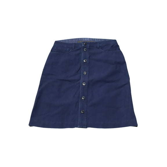 Pre-Owned A.P.C. Buttoned Midi Skirt in Blue Cotton Denim