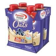 Premier Protein Shake with Oats, Blueberries & Cream, 20g Protein, 11 Fl Oz, 4 Ct