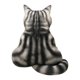 thumbnail image 1 of Lindo gato de peluche de peluche, adorno acolchado multifuncional para gato. espalda 43cm, 1 of 9