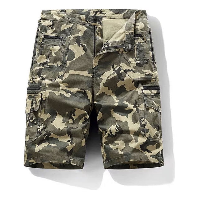 Pantalones Cortos Tipo Cargo Holgados Y Rectos Para Hombre