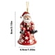 thumbnail image 3 of Decoración navideña plana, colgante de Papá Noel para coche, decoración del hogar, colgante acrílico, colgante para mochila interior de coche., 3 of 6
