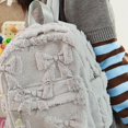 thumbnail image 3 of Jiibva Plush Backpack for Woman Lightweight Fluffy Casual Travel Rucksack Cute Handbag for Daypacks Travel, 3 of 7