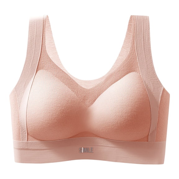 Womens Seamless Wireless Supportive Bras Push Up Comfort Soft No Underwire Full Coverage T-Shirt Bra Plus Size
