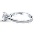 thumbnail image 3 of BERRICLE Sterling Silver Solitaire Wedding Engagement Rings 1.25 Carat Cushion Cut Cubic Zirconia CZ Promise Ring for Women, Rhodium Plated Size 7, 3 of 8
