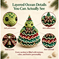 thumbnail image 4 of DIY Layered Ocean Christmas Yarn Art Kit Collection, Cute Sea Turtle Crochet Ornament, Beginner‑Friendly Craft Set for Christmas Home Decor & Handmade Holiday Gifts, 4 of 6