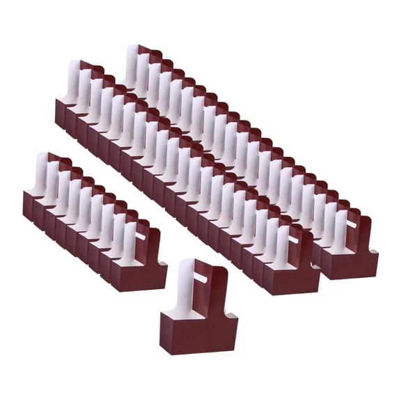 50 unidades de portavasos para 2 tazas con envoltorio floral, caja de embalaje para llevar con asa para café. Rojo oscuro