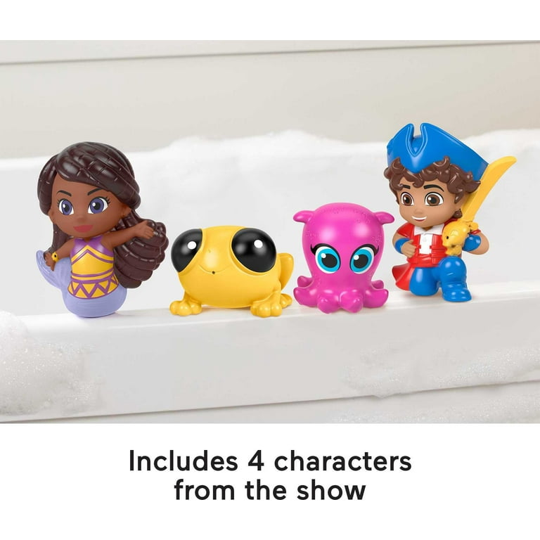 Fisher Price Santiago of the Seas Pirate Bath Squirters Set of 4