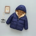 thumbnail image 3 of Hotiary Toddler Baby Winter Fleece Thicken Coats Boys Girls Teddy Bear Hooded Windproof Padded Jacket Outerwear Kids Warm Lined Zipper Down Jacket for 1-7 Years, 3 of 7