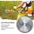thumbnail image 5 of Weed Lawn Trimmer Tool, 9" x 36 Teeth Carbide Tipped Blades with Universal Adapter Kit, for Brush Cutter, Trimmer, Weed Eater, 5 of 6