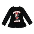 thumbnail image 3 of Disney Minnie Mouse Toddler Girls Peplum T-Shirt and Leggings Outfit Set Infant to Big Kid, 3 of 5
