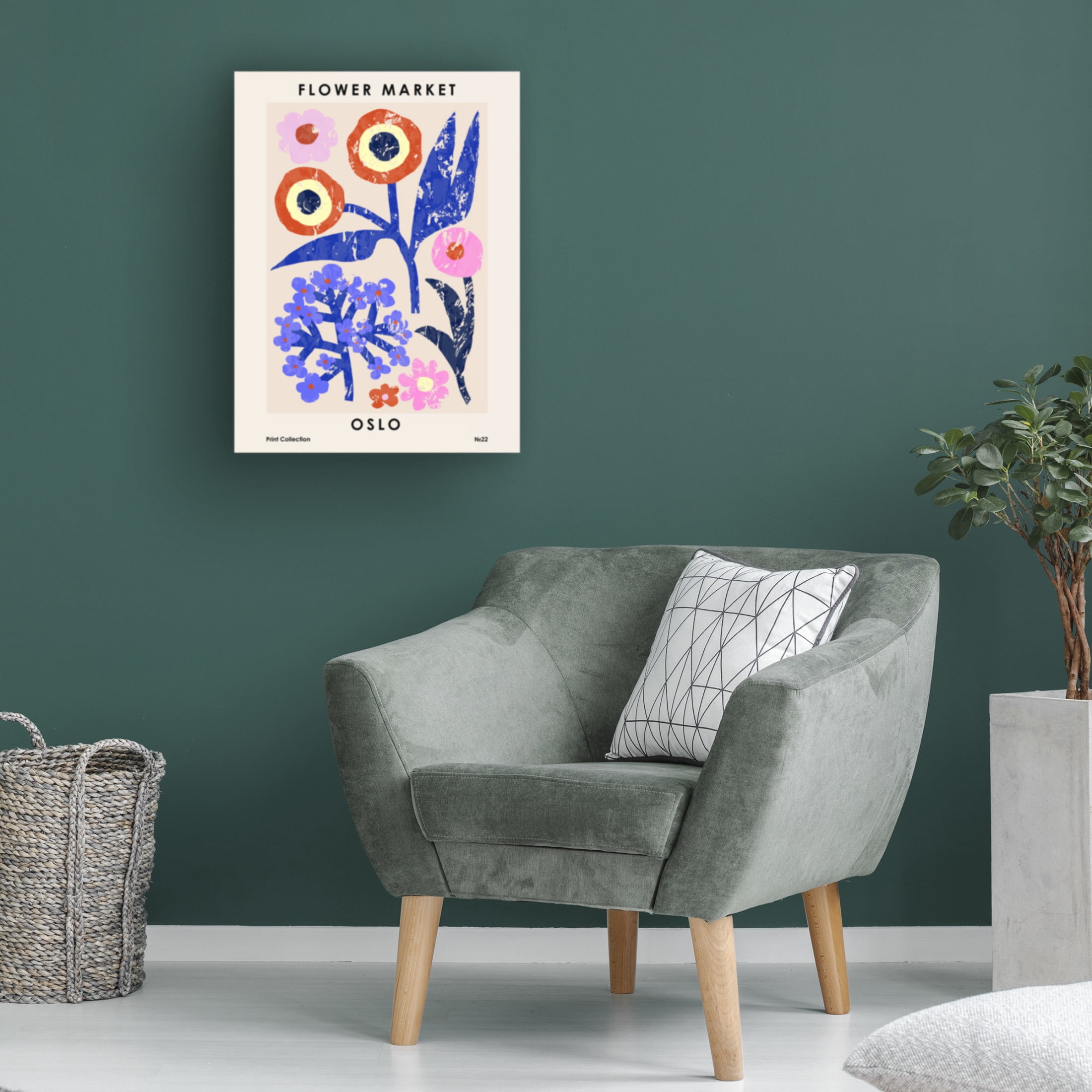 Trademark Fine Art NKTN   Flower Market Oslo Canvas Wall Art