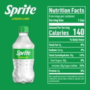 Sprite Lemon Lime Soda Pop, 12 fl oz, 8 Pack Bottles