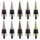 thumbnail image 1 of 10 Pieces Blank Bottle Stopper with Threaded Post Metal Wine Stopper Inserts Set Hardware for Wood Turning DIY Project, 1 of 5