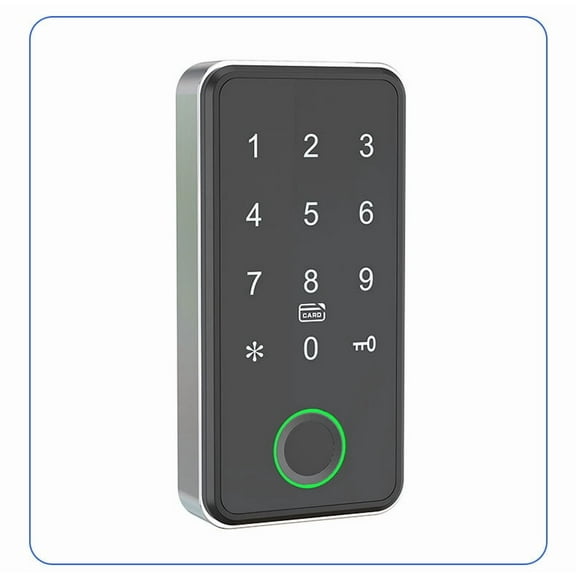 WiFi Access Control Keypad,Fingerprint Controler,Door Lock Opener,Remote Control Door Lock,Entry Gate Keypad （silvery）