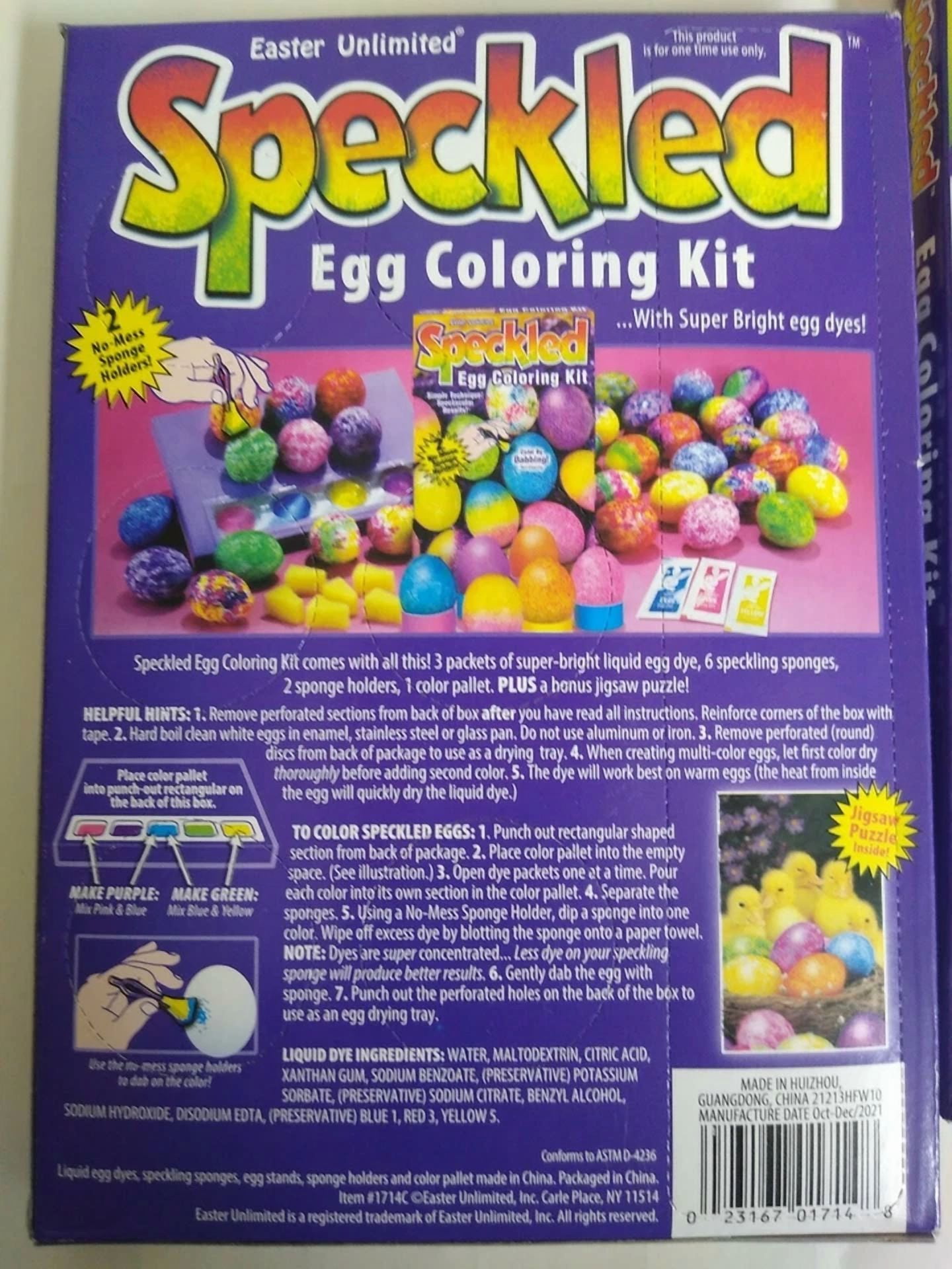 Lot Of 3 Speckled Egg Coloring Decorating Kit Easter Unlimited