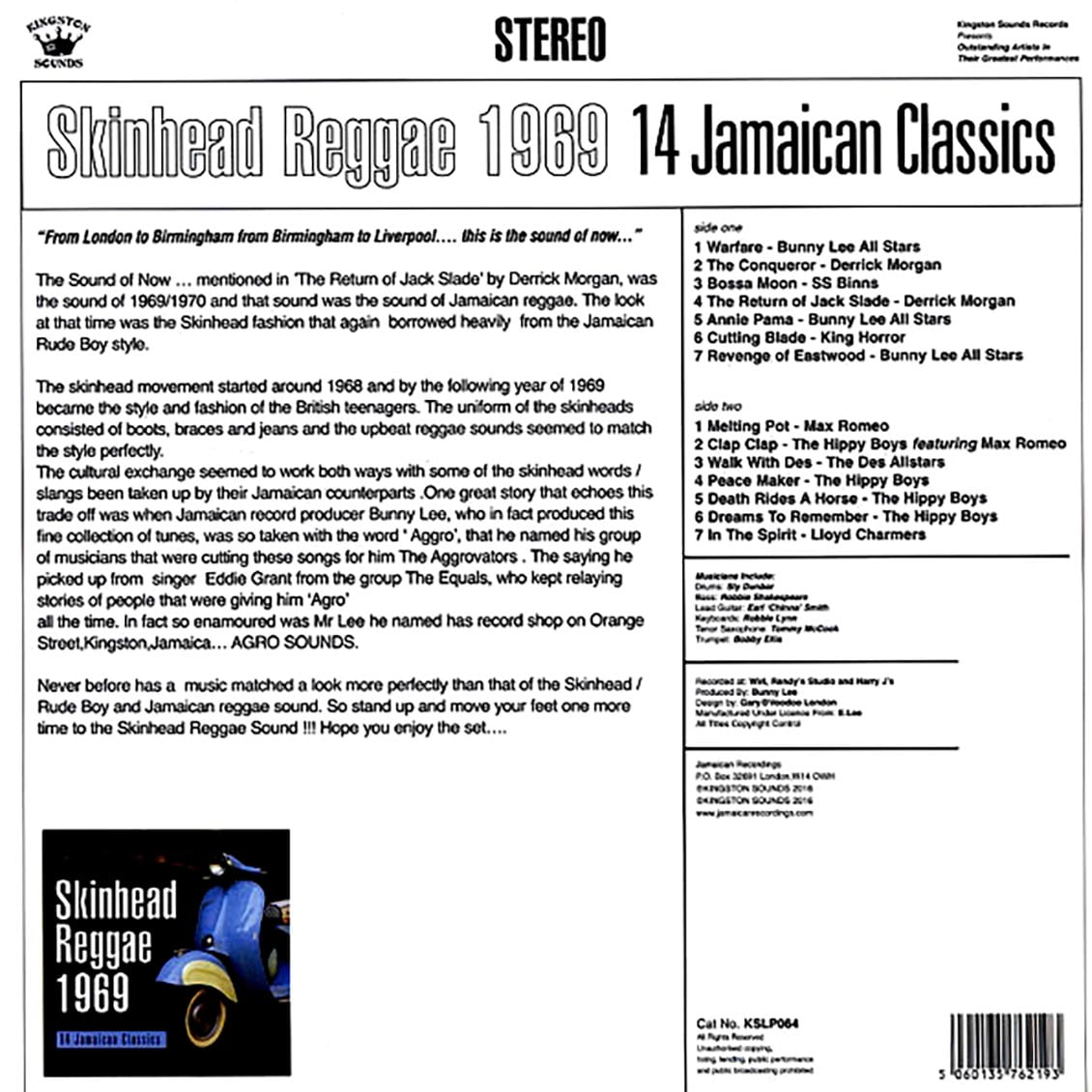 【レア】The Skinhead Reggae Singles LP Skinhead Reggae 1969 (CD) – jpc.de